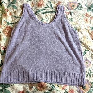 Purple sweater vest